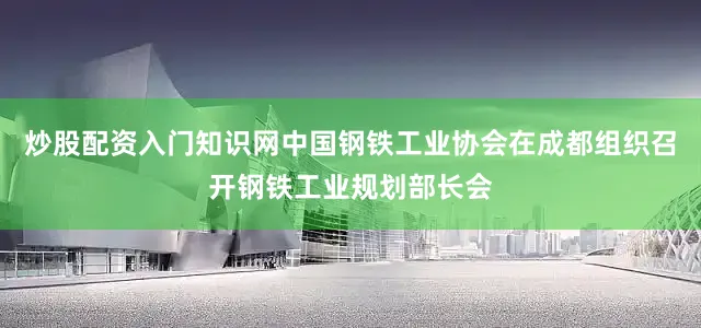 炒股配资入门知识网中国钢铁工业协会在成都组织召开钢铁工业规划部长会
